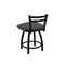Holland Bar Stool Co 18" Low Back Swivel Vanity Stool, Black Wrinkle, Canter Storm Seat 41118BW004 - alternate 5